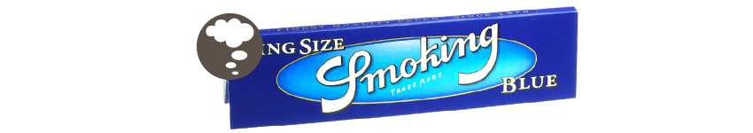 SMOKING BLUE KING SIZE LANGE VLOEI